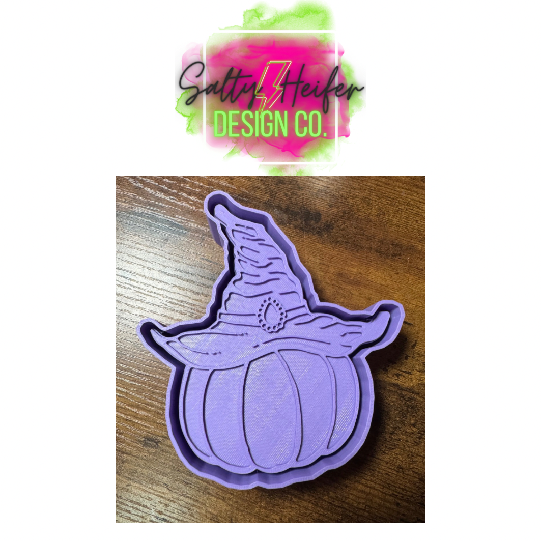 Witch pumpkin mold