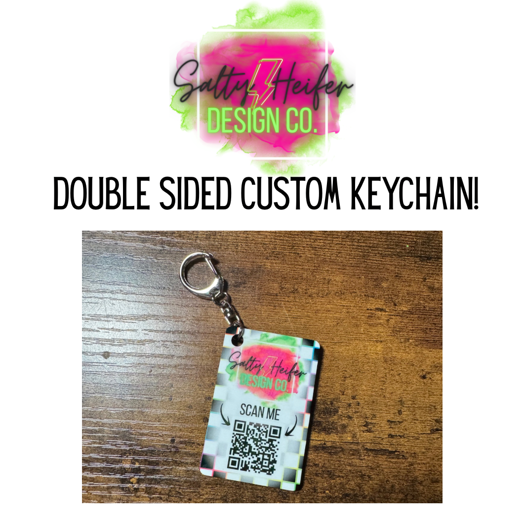Custom keychain (Double sided)
