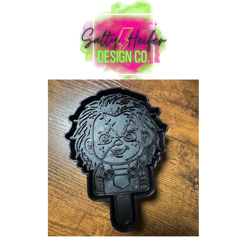 Red head doll popsicle mold