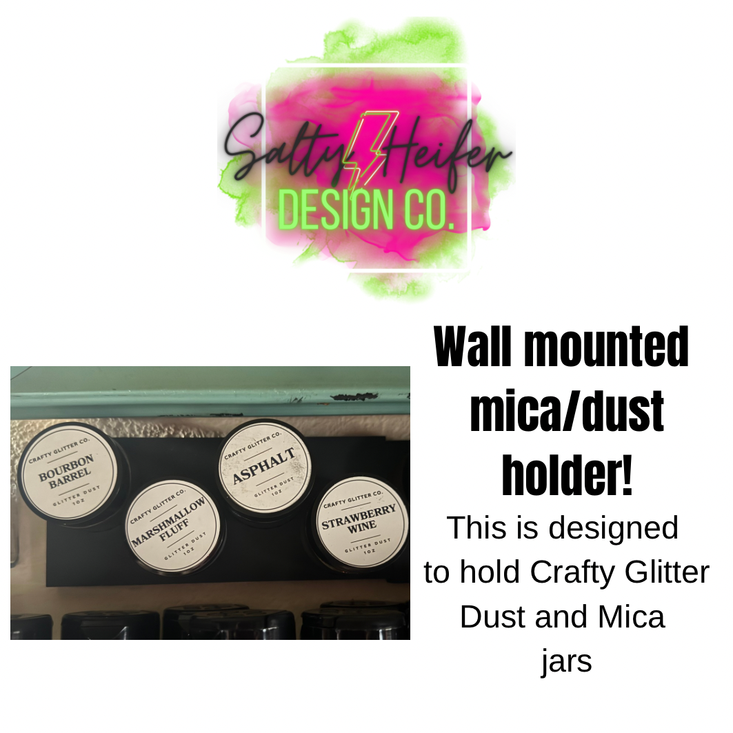 Wall mounted mica/dust organizer