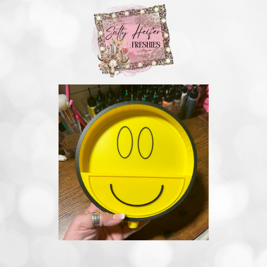 Glitter tray (smiley version)